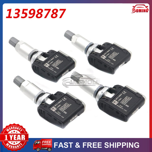 4x Tire Pressure Sensor TPMS13598787 For GM for Cadillac ATS CTS 13589602 433MHz