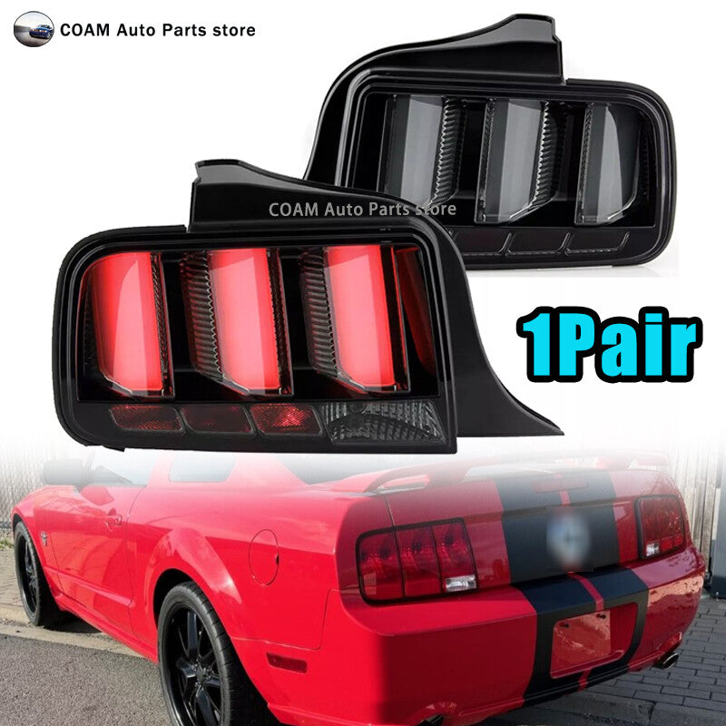 Suitable for 2005-2009 for Ford for Mustang smoked LED sequential taillights and brake lights.