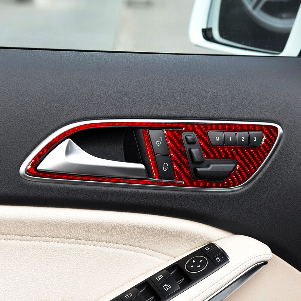 5X Red Front Door Handle Trim Cover for Mercedes Benz CLA 2014-2018/GLA 2015-18