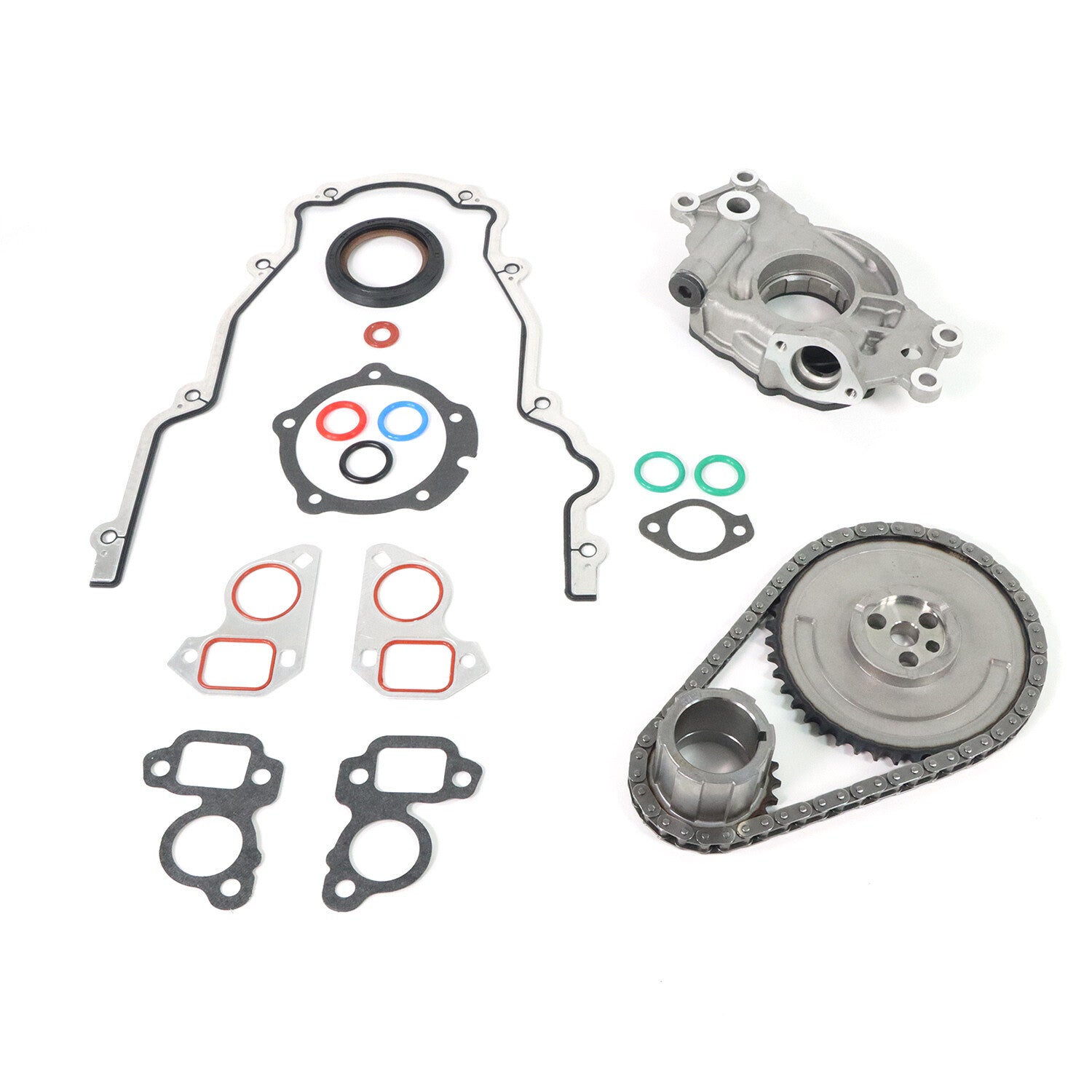 Oil Pump Gasket  Timing Chain Kit For 07-13 for Chevy GM LS1 LS3 LS2 LS6 4.8L 5.3L