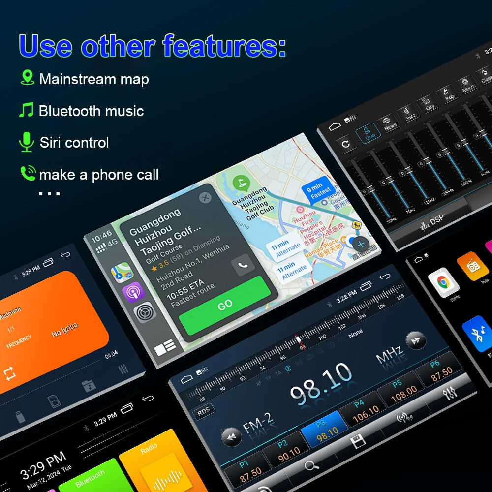 Android Car Radio for Fiat 500X 2014-2020 Video Player CarPlay Stereo GPS Navi
