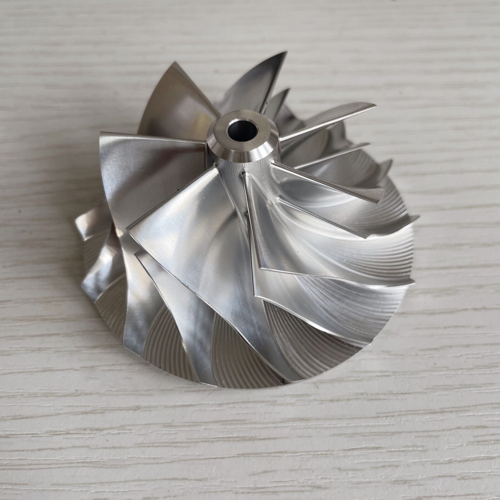 K24 55.50/76.13 mm 7+7 Blade Turbocharger Milling/Burnt Compressor Wheel