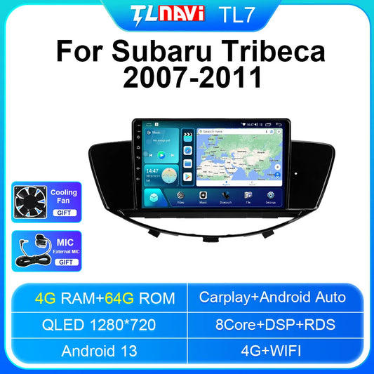 for Subaru Tribeca WX W10 2007-2021 Stereo Car Radio Android CarPlay GPS Player