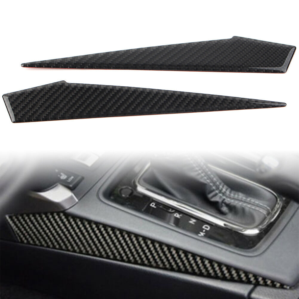 Carbon Fiber Gear Shift Panel Side Cover Trim for Subaru Forester 2013 2014-2018