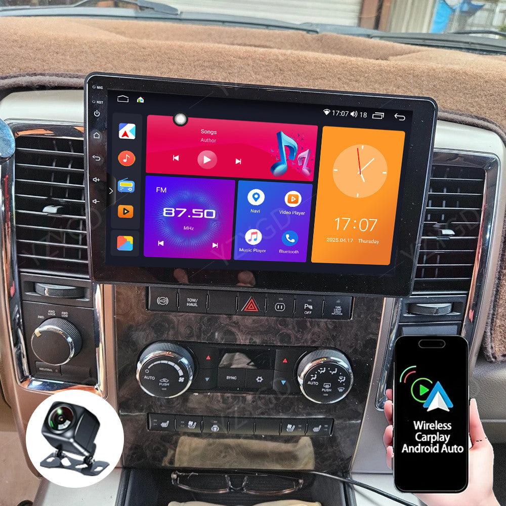 for Dodge for RAM 1500 2009-2012 Stereo Android Auto Carplay Car Radio Screen GPS BT