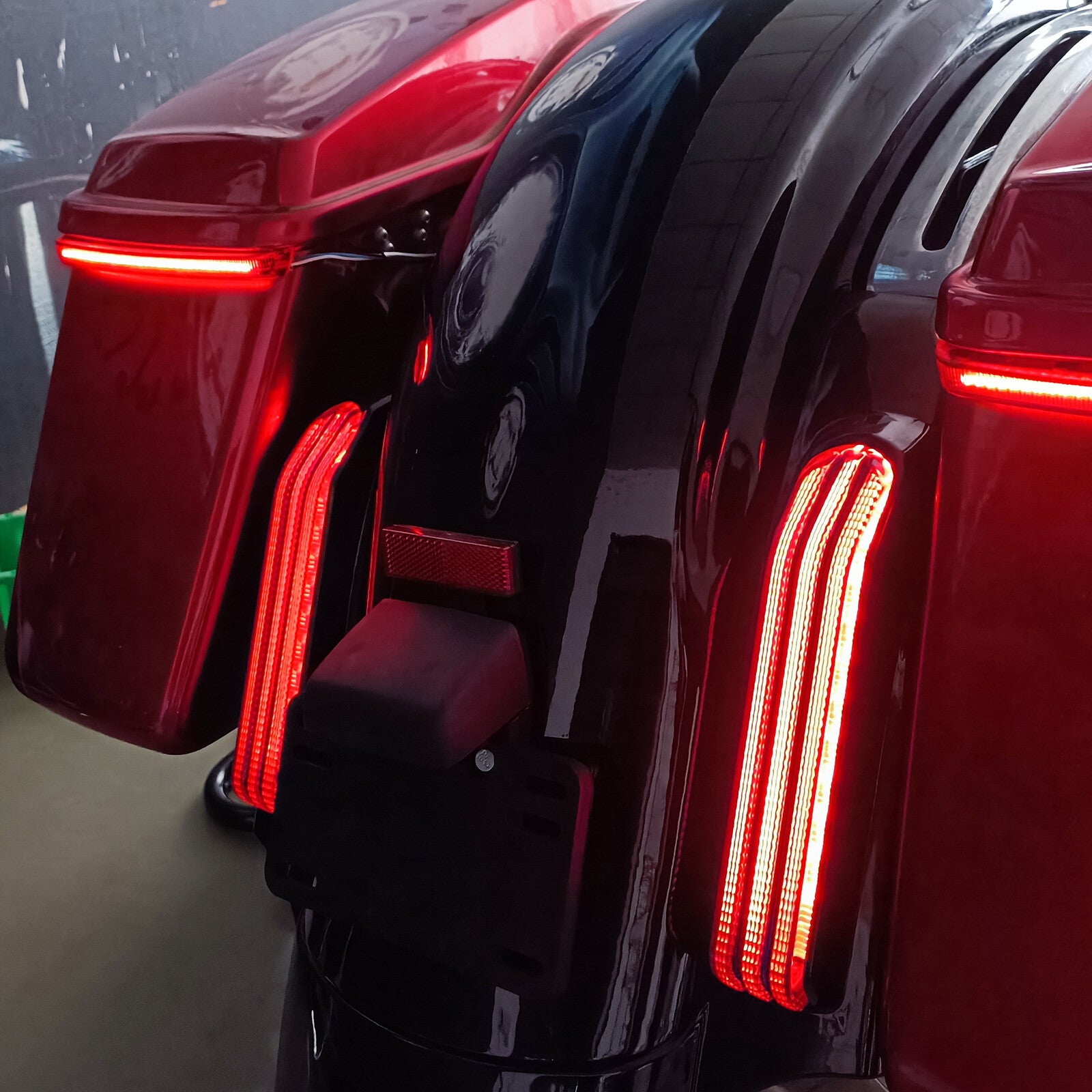 CVO Style LED Rear Fender System for Harley Touring Road Electra Glide 2009-2013