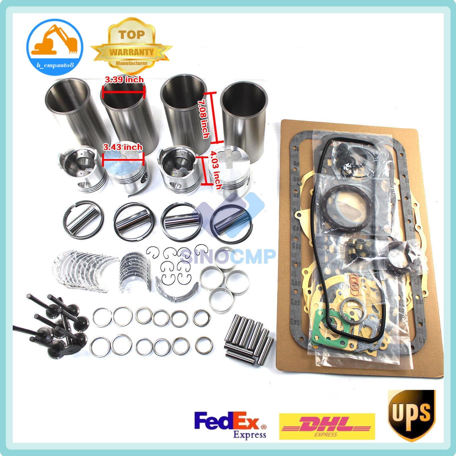 Engine Overhaul Rebuild Kit 2J for Toyota Forklift Trucks SDK8 Loader w/Valves78