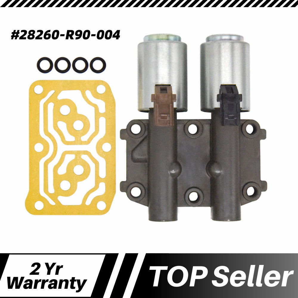 Dual linear solenoid valve 28260-R90-004 for transmissions suitable for Honda Accord, CR-V, and for Acura 2.4L.