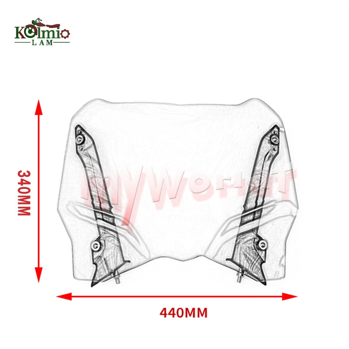 Motorcycle Windshield Windscreen Fit for Honda SH125 i SH150 i 2017-2019