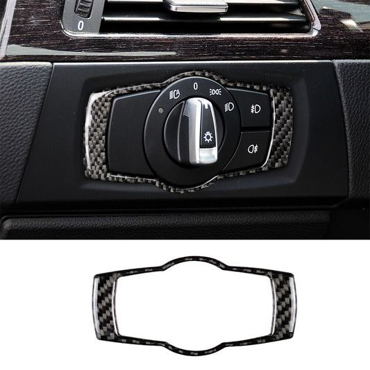 Carbon Fiber Interior Headlight Switch Trim for BMW 3 Series E90 E92 E93 2005-12