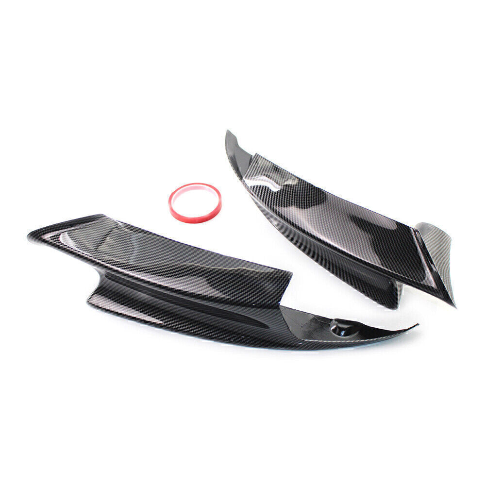 Carbon Fiber Style Front Bumper Splitters Lip Fit for BMW E92 M3 2008-2013 2012 2011