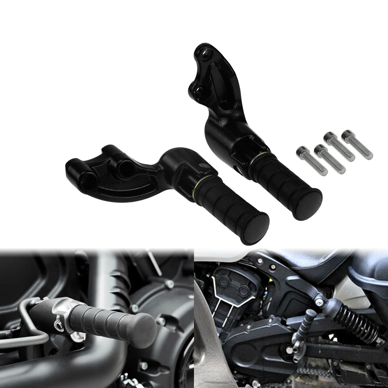Rear Passenger Foot Pegs w/ Mount Bracket For Indian Scout 2015-23 Sixty 16-2023