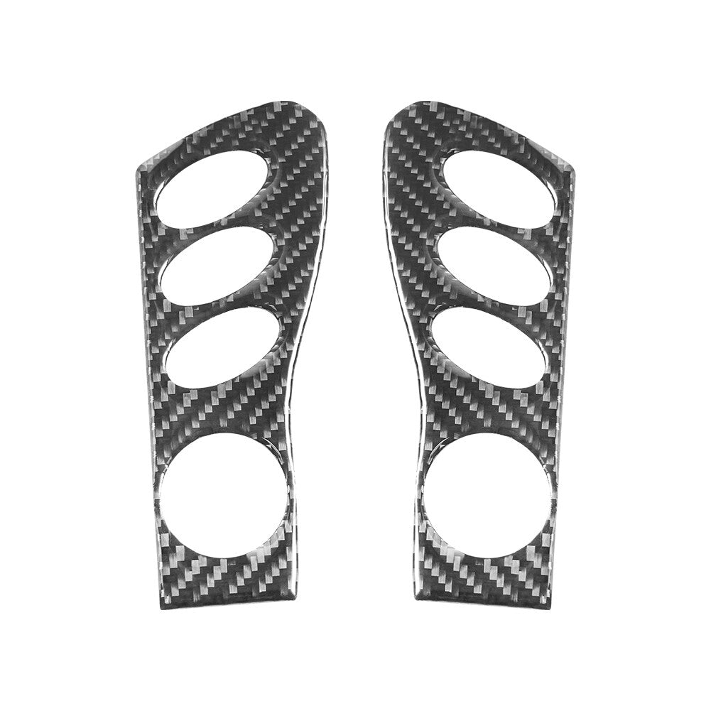 2Pcs for Porsche Boxster Carbon Fiber Radio Console Side Cover Trim 1998-2002