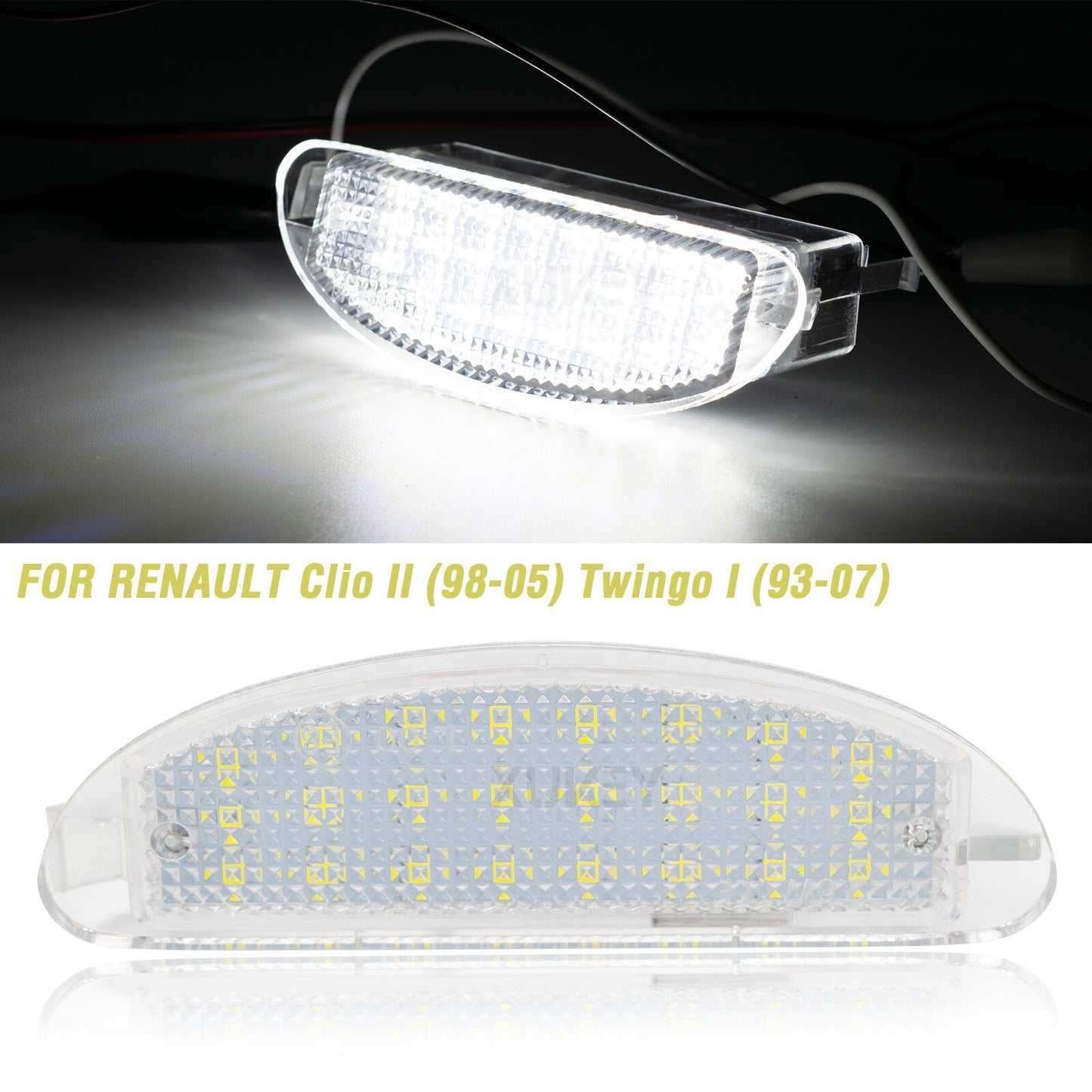 1Pc Rear Tail License Light for Renault Clio Sport MK2 1998-2005 Twingo I 93-07