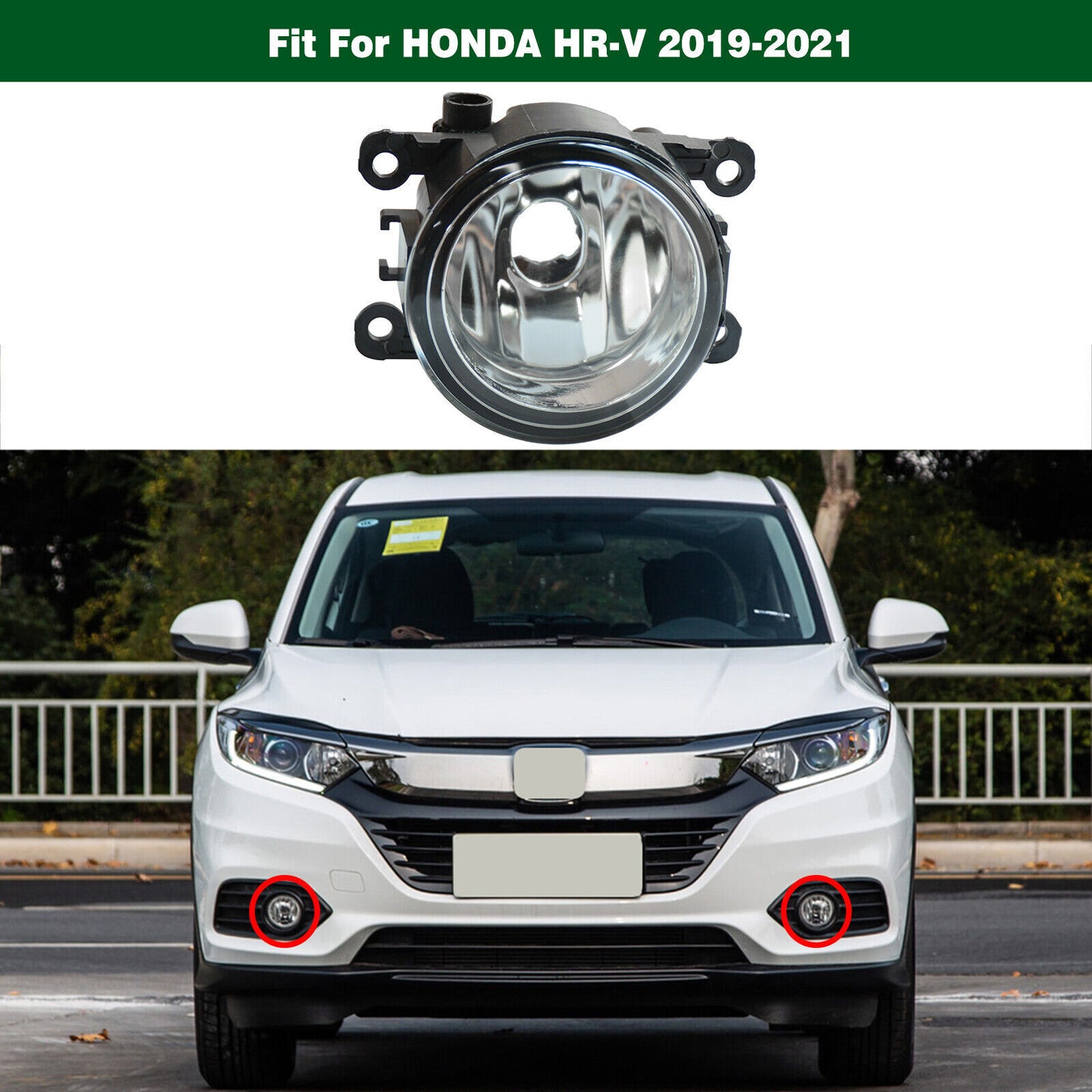 1PC Front Bumper Fog Light Driving Lamp 33900-TJA-H01 for HONDA HR-V 2019-2021