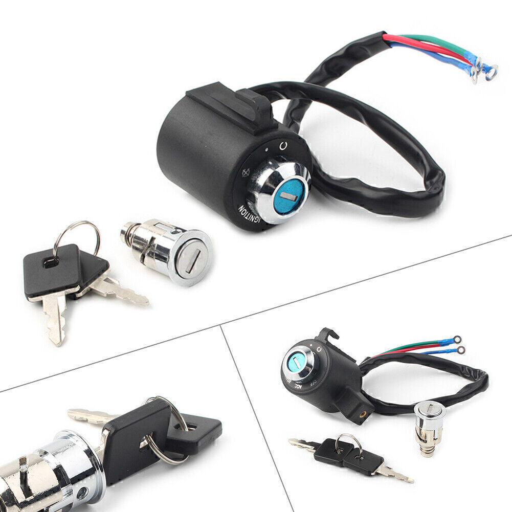 Ignition Key Switch Tail Box Lock Set for Harley Sportster XL 883 XL1200