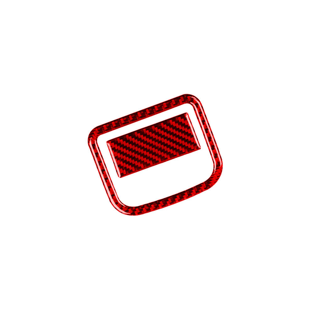 Red Carbon Fiber for Co -pilot Glove Box Frame Cover Trim for Nissan Rogue 2014-2016