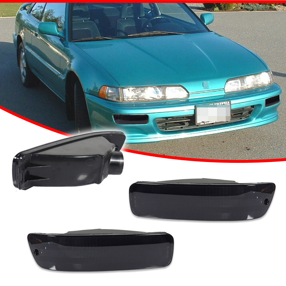 Smoked bumper lights, parking turn signals, pair, suitable for 1992-1993 for Acura Integra