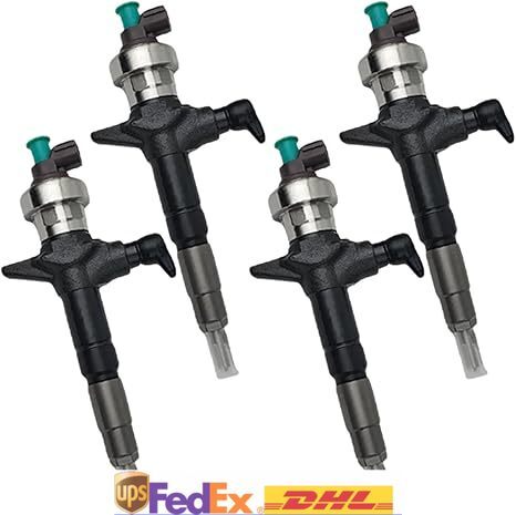 4XFuel Injector 095000-8370 8-98119228-1 for Isuzu D-MAX 4JJ1 3.0L Diesel Enigne