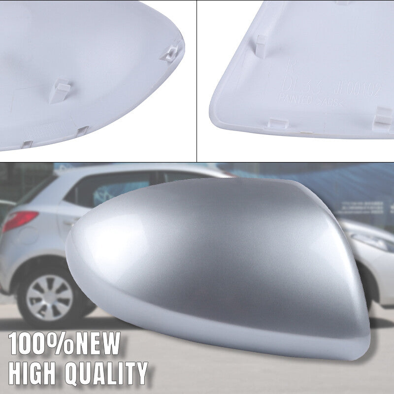 Right Side Mirror Cover Cap No-Signal Fit for Mazda 3 2009 2010 2011 2012 2013
