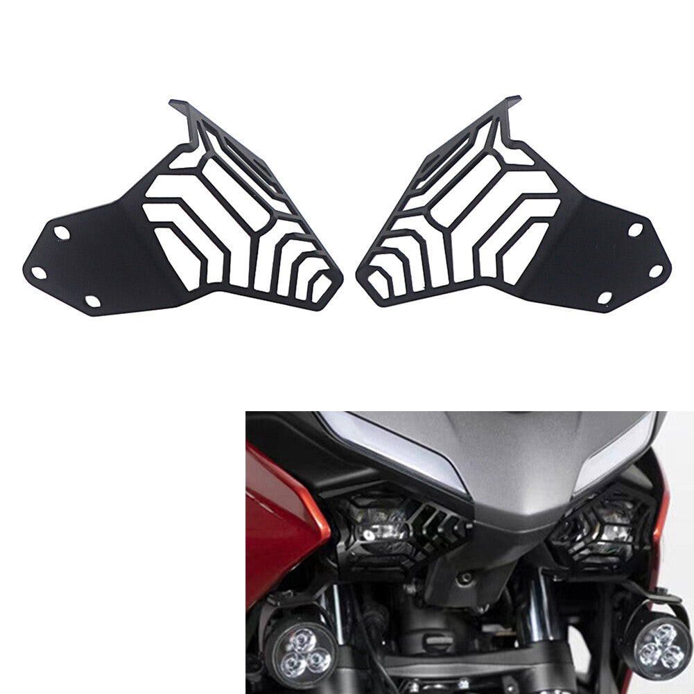 Headlight Cover Protector Grille Guard Black for Yamaha Tracer 700 / 7GT 2020-23