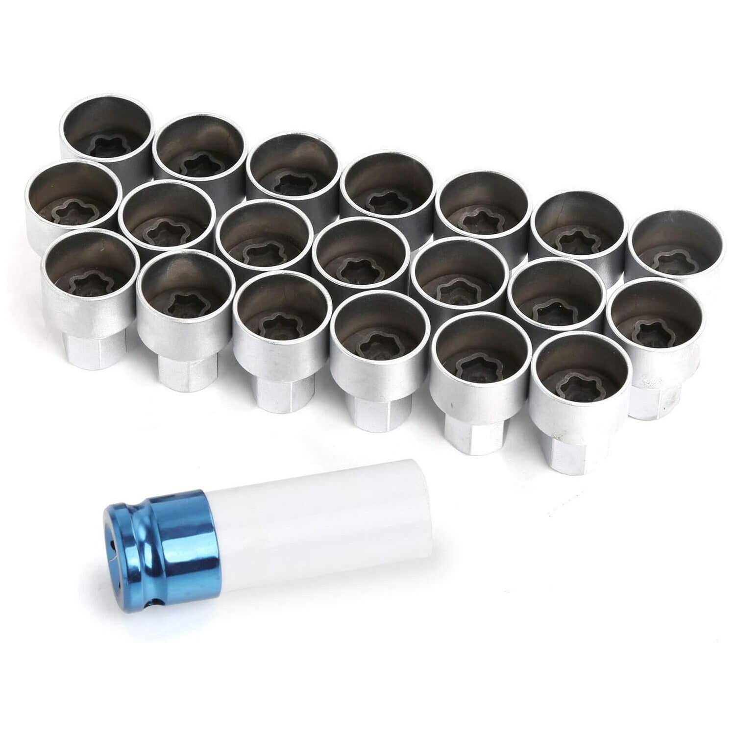 Master Lock Wheel Lug Nut Stud Key Set Removal Locking Socket Kit for BMW 21 Pieces