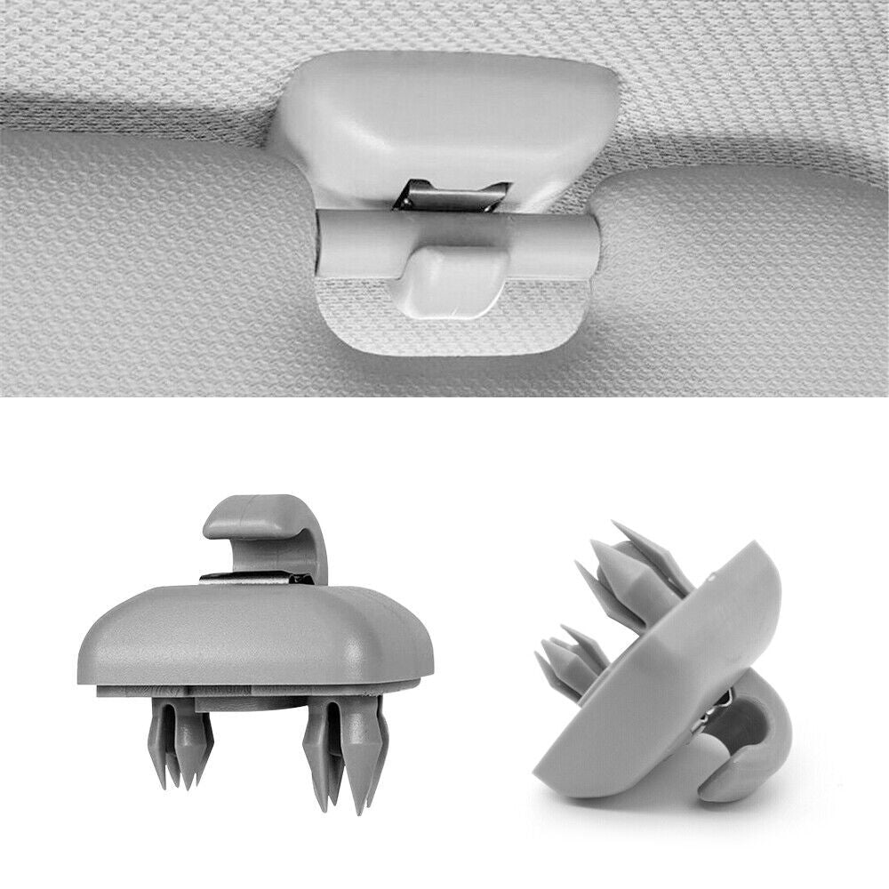 2 Gray Sunshade Clips for Audi A3 A4 A5 Q5 A7 B6 B7 B8 S5 S4 TT 8E0857562A