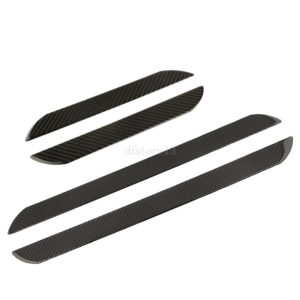 4x Car Carbon Fiber Door Sill Plate Cover Panel One-Step Protective Film Kit