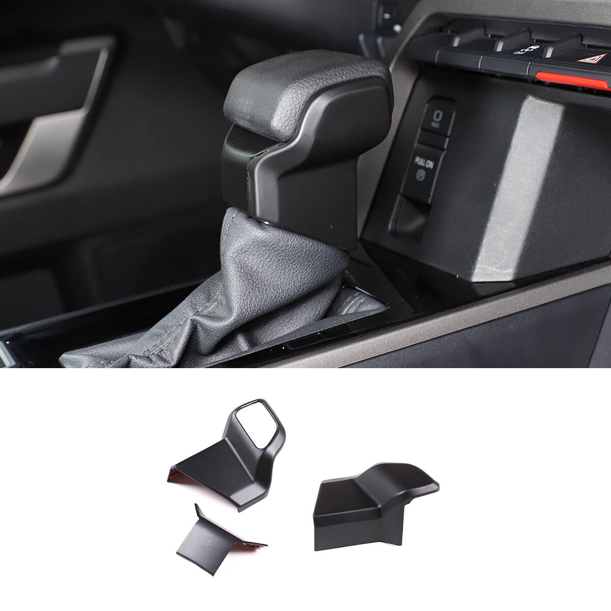 ABS matte black exterior mirror cap trim for Toyota Tenderra 2022 - 2023