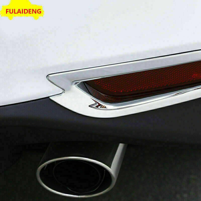 for Toyota for Camry L LE XLE 2018-2023 Chrome Rear Bumper Fog Light Frame Deco Trim