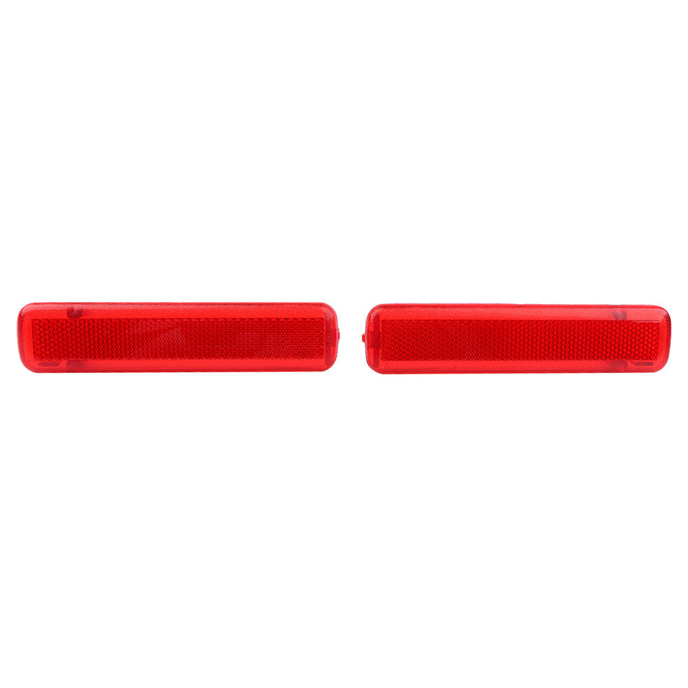 2 Red Panel Light Lens Reflector Rear Door for Chevrolet Silverado for GMC Sierr