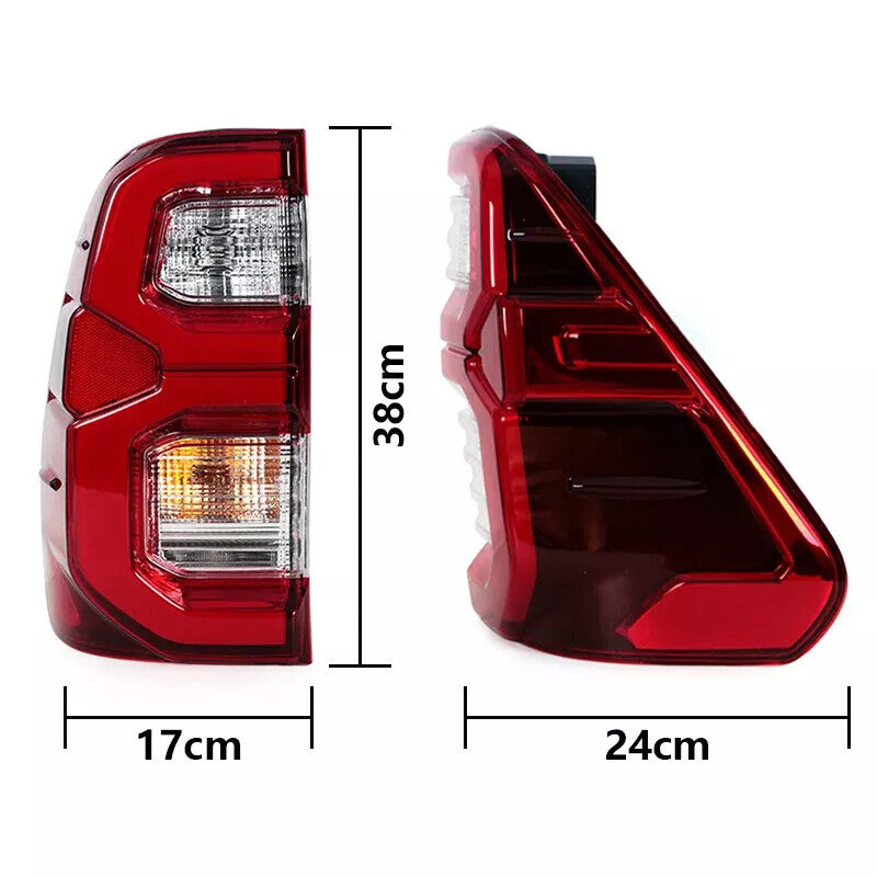 Right for Toyota Hilux Revo Rocco SR5 Pickup 2020 2021 Tail Lamp LED