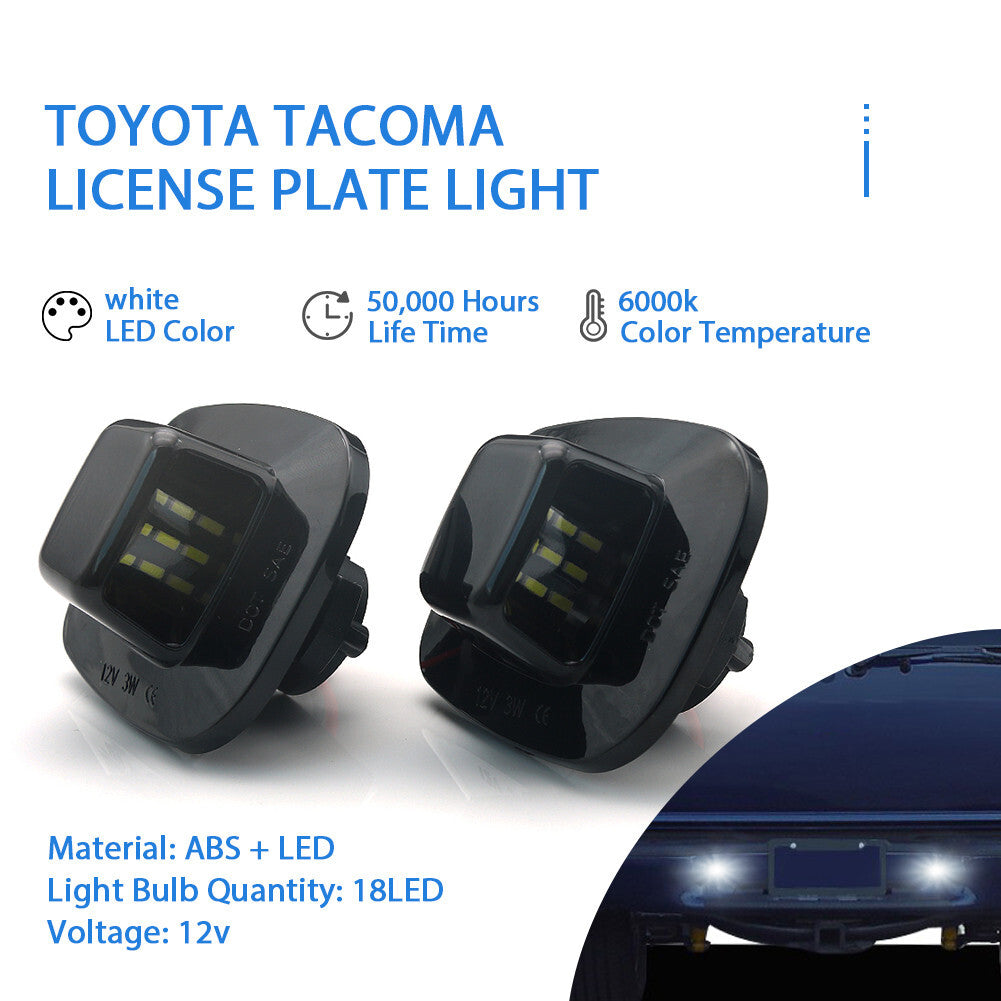 2 Car LED Number License Plate Light Lamps For 1988-2000 for Chevy C1500 C2500 C3500