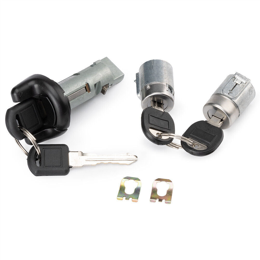 for GMC for Chevy Ignition Switch Lock Cylinder W/2 Door Lock Cylinders W/2 Keys
