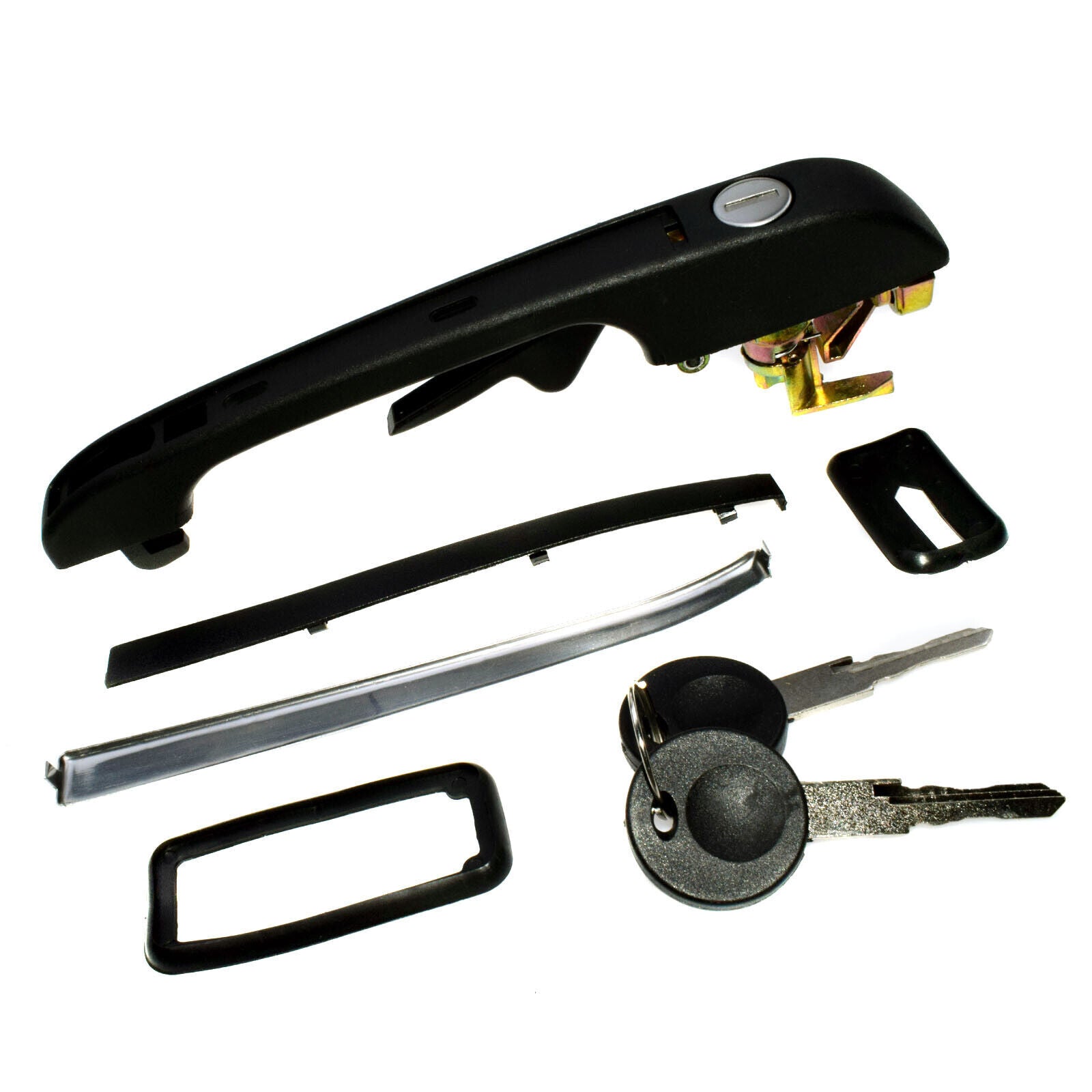 for VW for Golf for Jetta Rabbit 191837206A New Front Right Exterior Door Handle w/ Keys