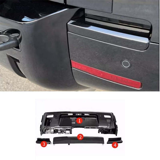 Protection Guard Gloss Black for Land Rover for Defender 2020-2023 Cover Rear Bumper