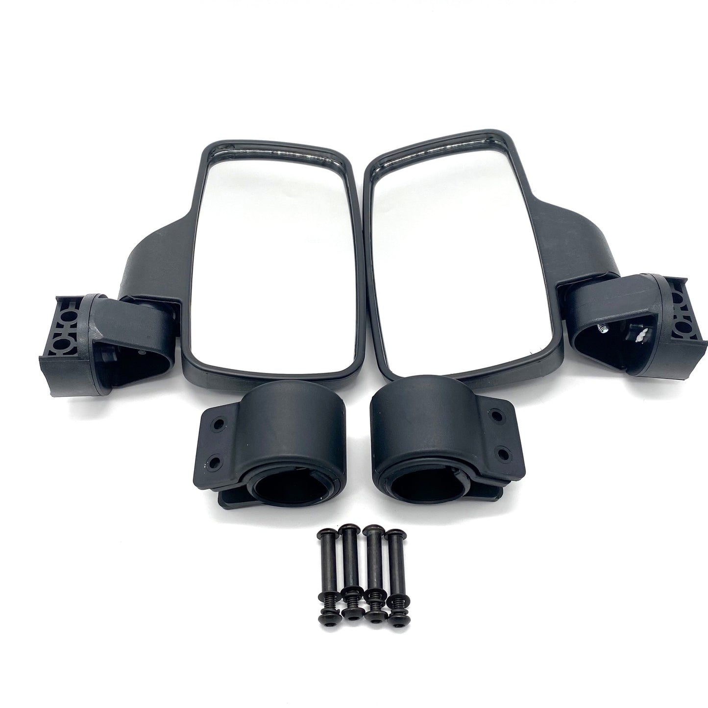1.75 2 Breakaway Side Mirrors Rear View Mirror Set for Polaris Ranger RZR UTV