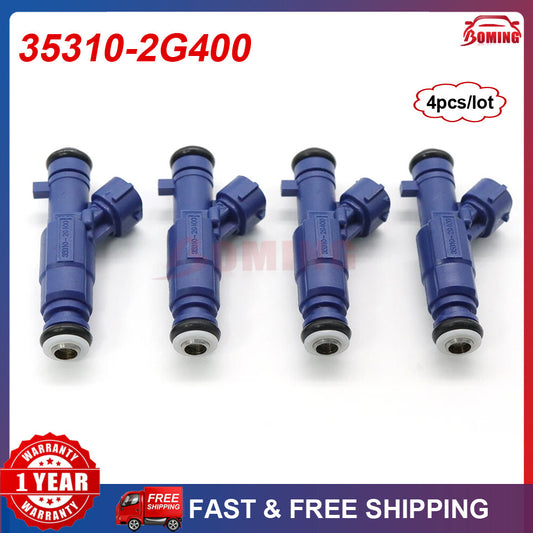 4PCS Fuel Injector for Hyundai Sonata for Kia Forte Sportage 2008-2013 35310-2G400