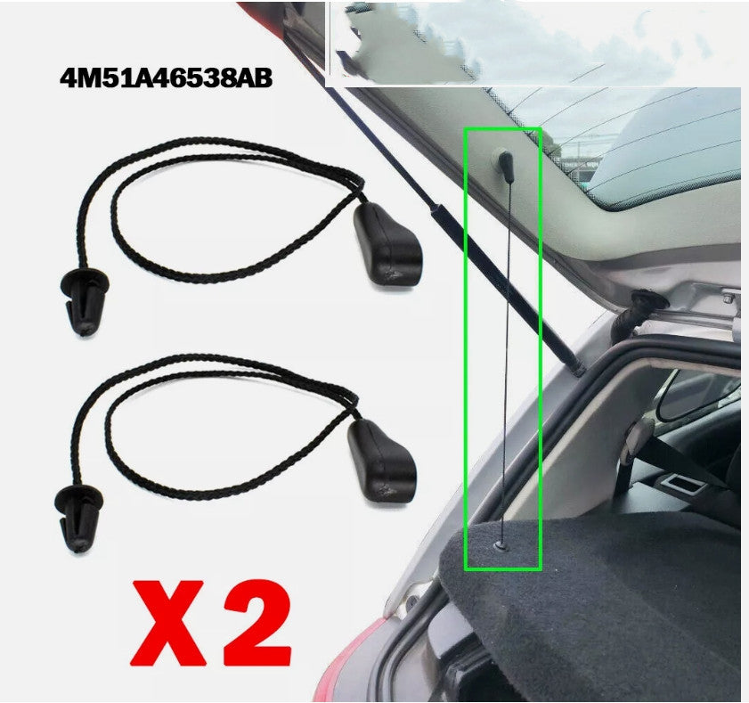 2x Parcel Shelf Strap String Cord hanger for FORD FOCUS MK2 Hatchback C-MAX MK1