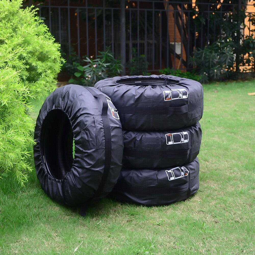 Spare Tire Cover, Portable Winter Wheel Cover for 19-23 Tire (Diameter 80CM)