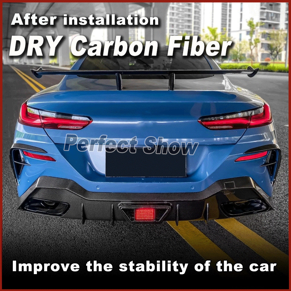 for BMW 8 Series G14 G15 M850i 2Door 2019-23 DRY Carbon Rear Bumper Lip Diffuser