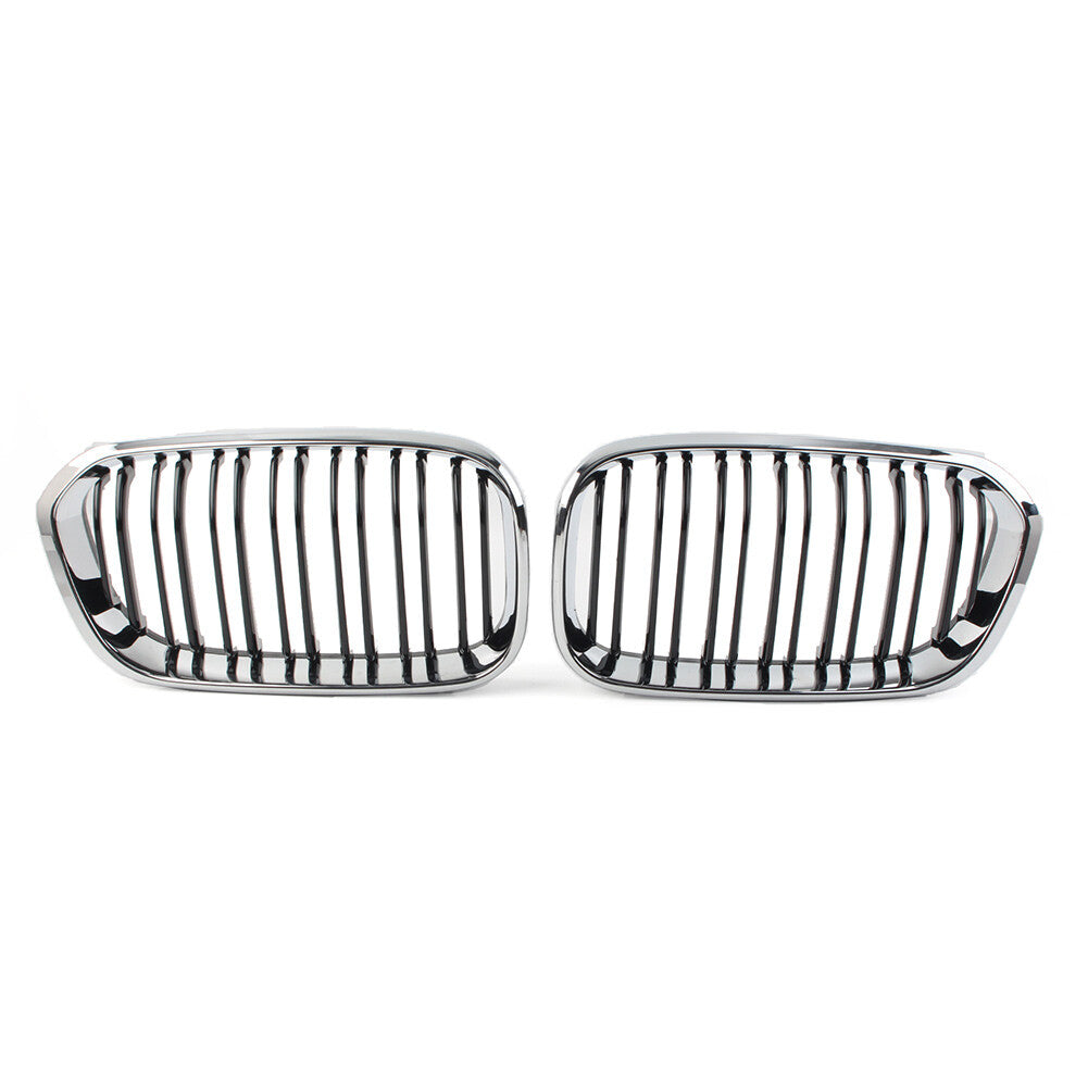 2¢ª Front Bumper Kidney Grille Dual Slat Grill Fit for BMW 1 Series F20 F21 2015-2019
