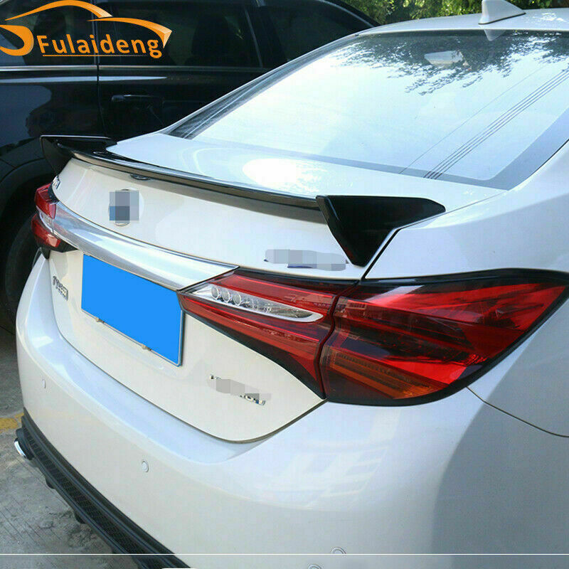 for Toyota for Corolla Sedan 2014-2018 Glossy Black Rear Trunk Spoiler Tail Wing Lip