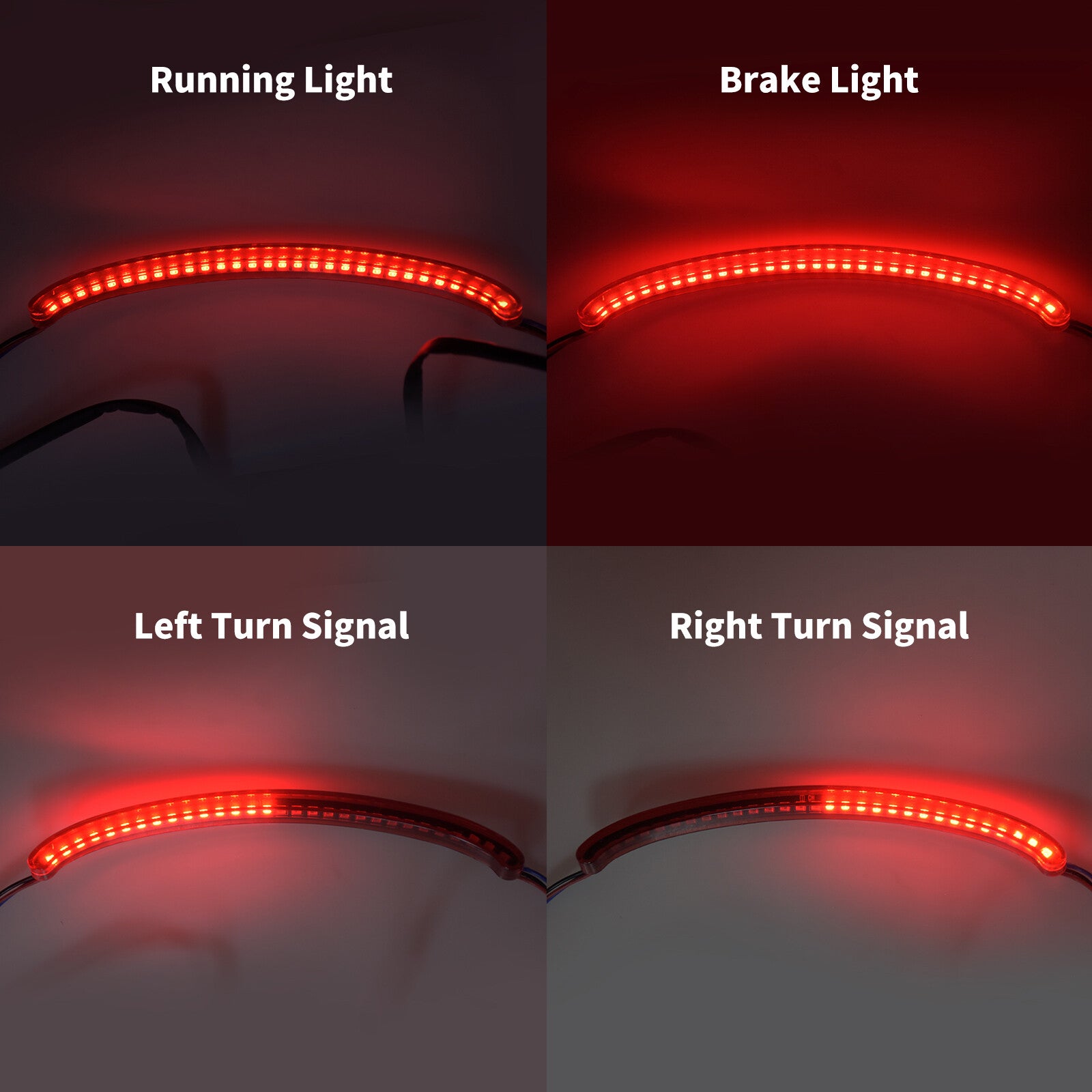 Rear Fender LED Taillight Turn Signal Assembly Fit for Harley Fatbob 2018-2023