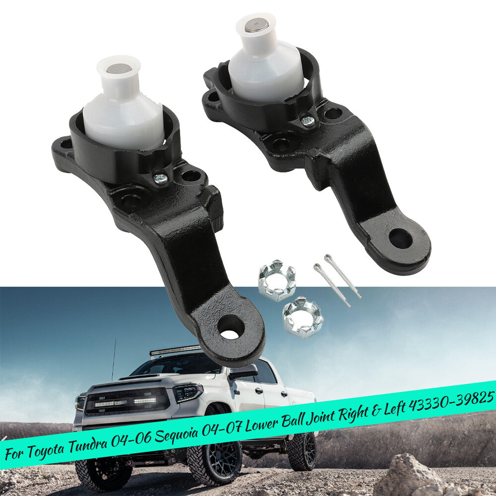 2X For RH LH Set for TOYOTA SEQUOIA 06-07 TUNDRA 2006 Front Lower Ball Joint