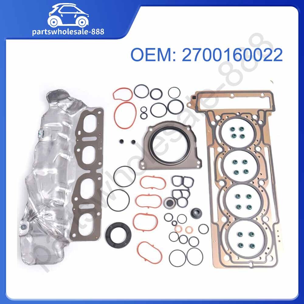 New 2700160022 Engine Rebuild Gasket Kit for Mercedes-Benz A180 CLA200 W176 M270