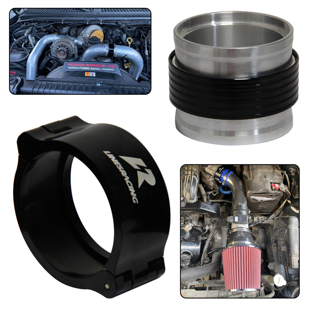 2'' 51mm Aluminum HD Intake V-Band Clamp Flange Intercooler Pipe Quick Release