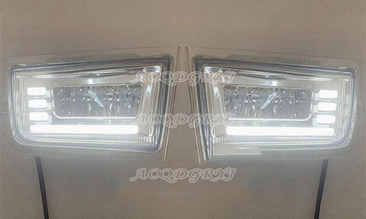 Led Lens Drl Front Bumper Lamp Fog Light For Prado Lc90 FJ90 3400 2700 1998-2002