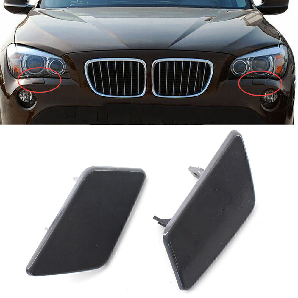 Car Front L+R Bumper Headlight Washer Cap Unpaitend Fit for BMW X1 E84 2009-2012 11