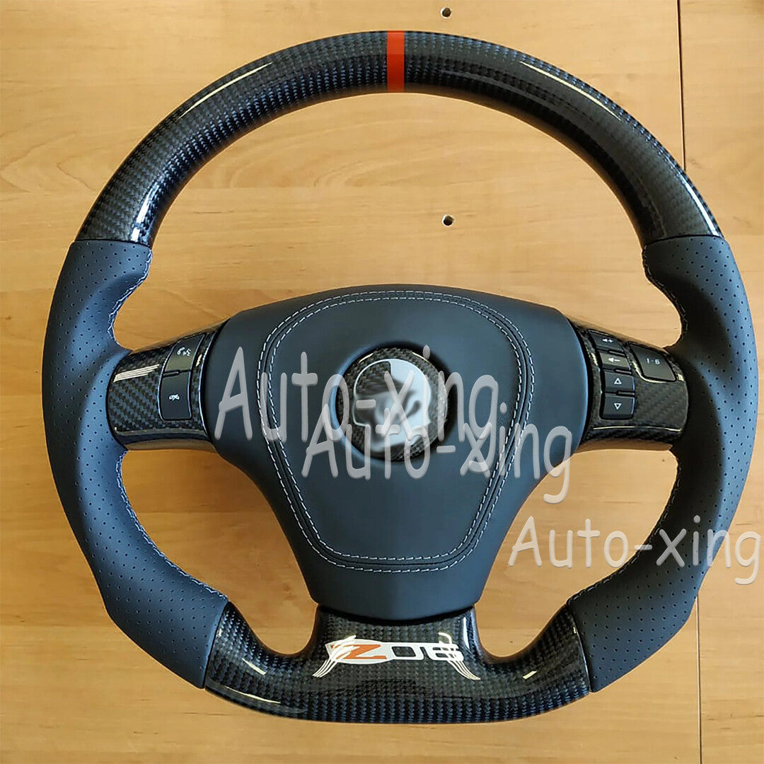 New Carbon Button Trim for Corvette C6 Steering Wheel Cover 2006-2013 Replace
